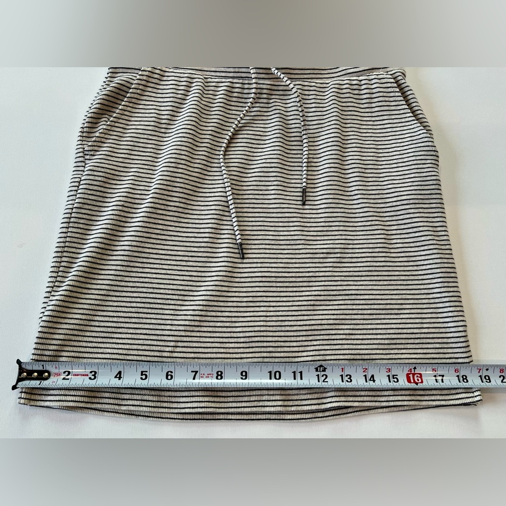 Eliane Rose Drawstring Skirt Striped Navy Cream - Picture 5 of 7